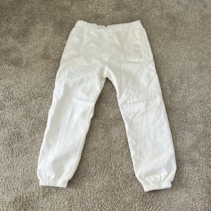 Supreme white sweat pants.